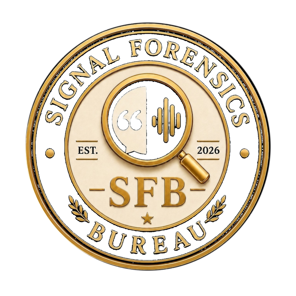 Signal Forensics Bureau seal